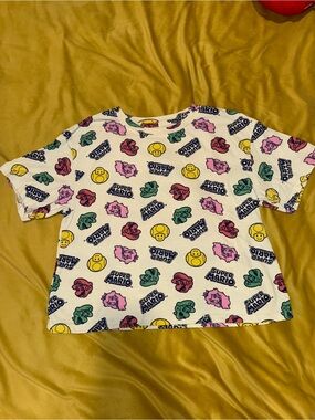 Super Mario Graphic Tee with Multicolor Character Print